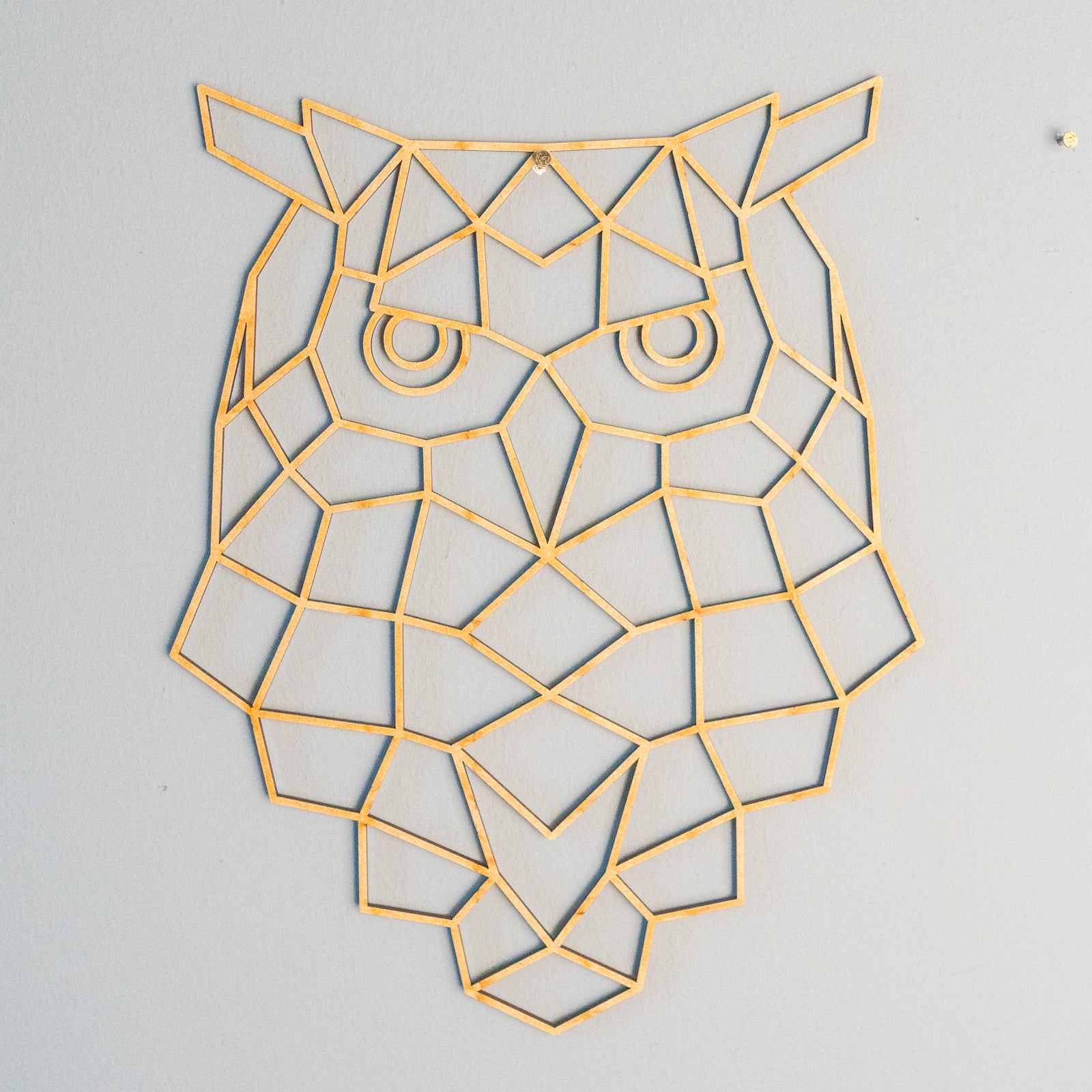 Geometric Owl Wall Decor - Slate & Rose