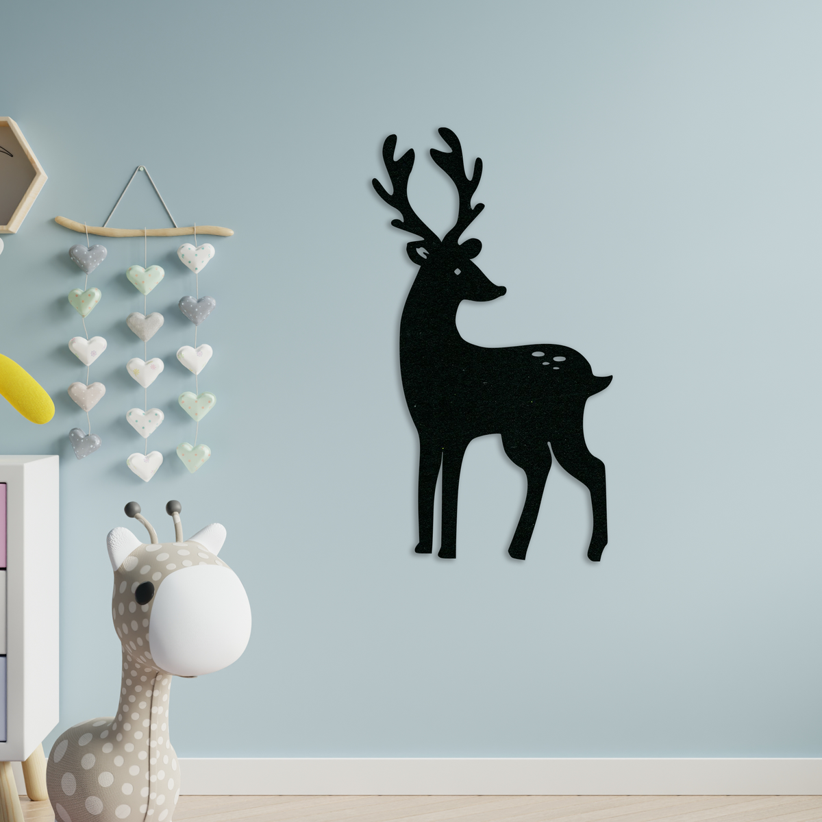 Deer Baby Wall Art - Slate & Rose
