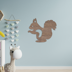 Squirrel Baby Wall Art - Slate & Rose