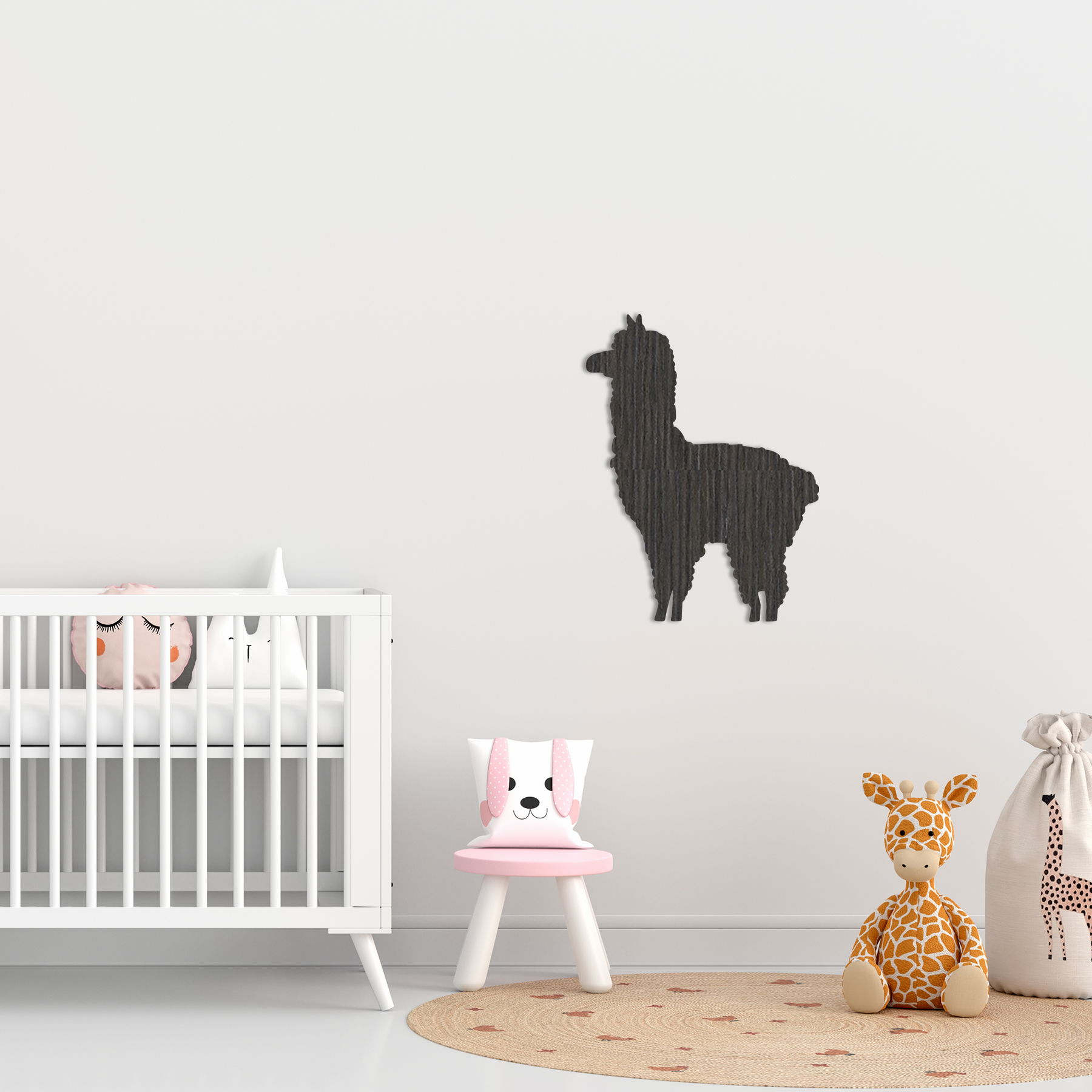Llama Baby Wall Art - Slate & Rose