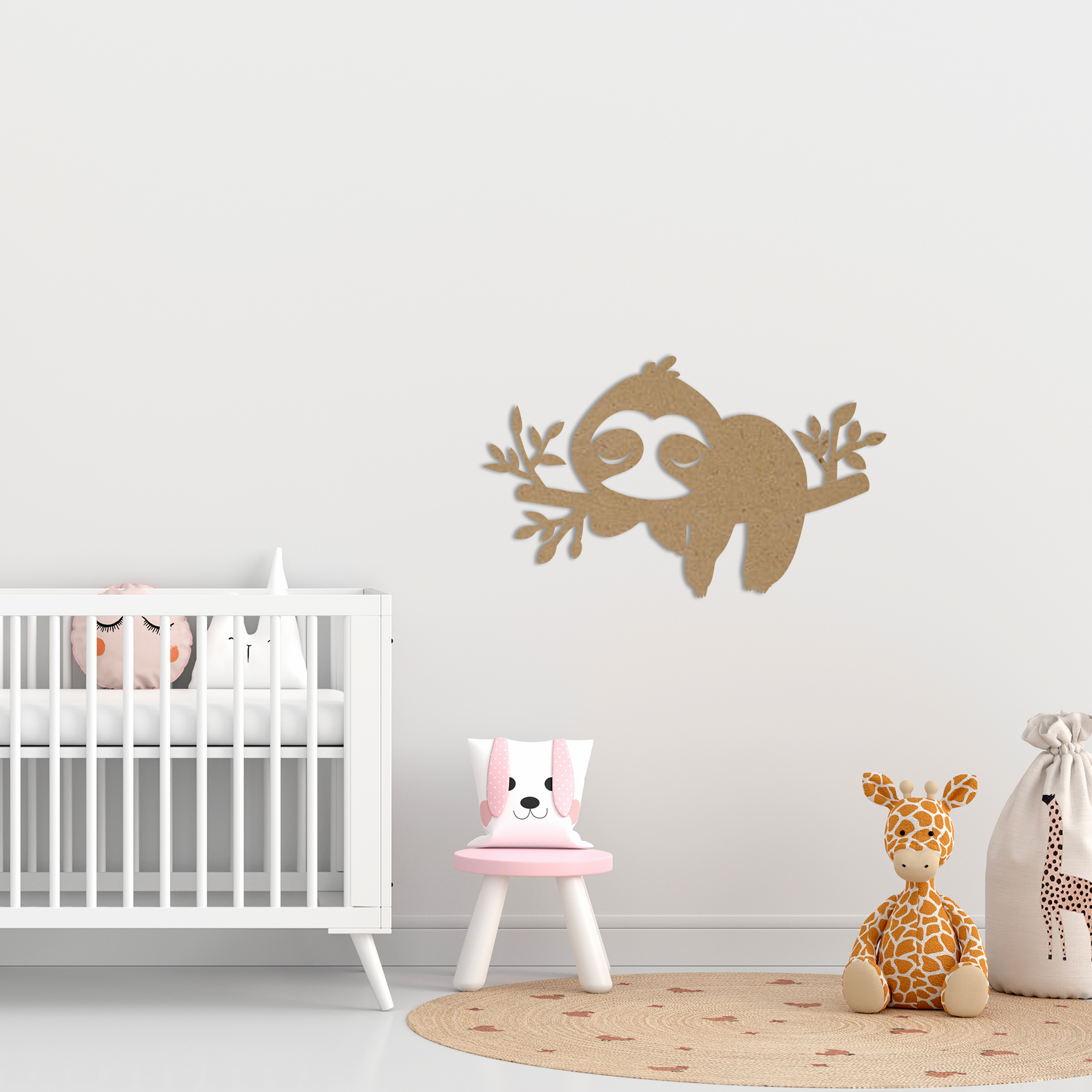 Sloth Baby Wall Art - Slate & Rose