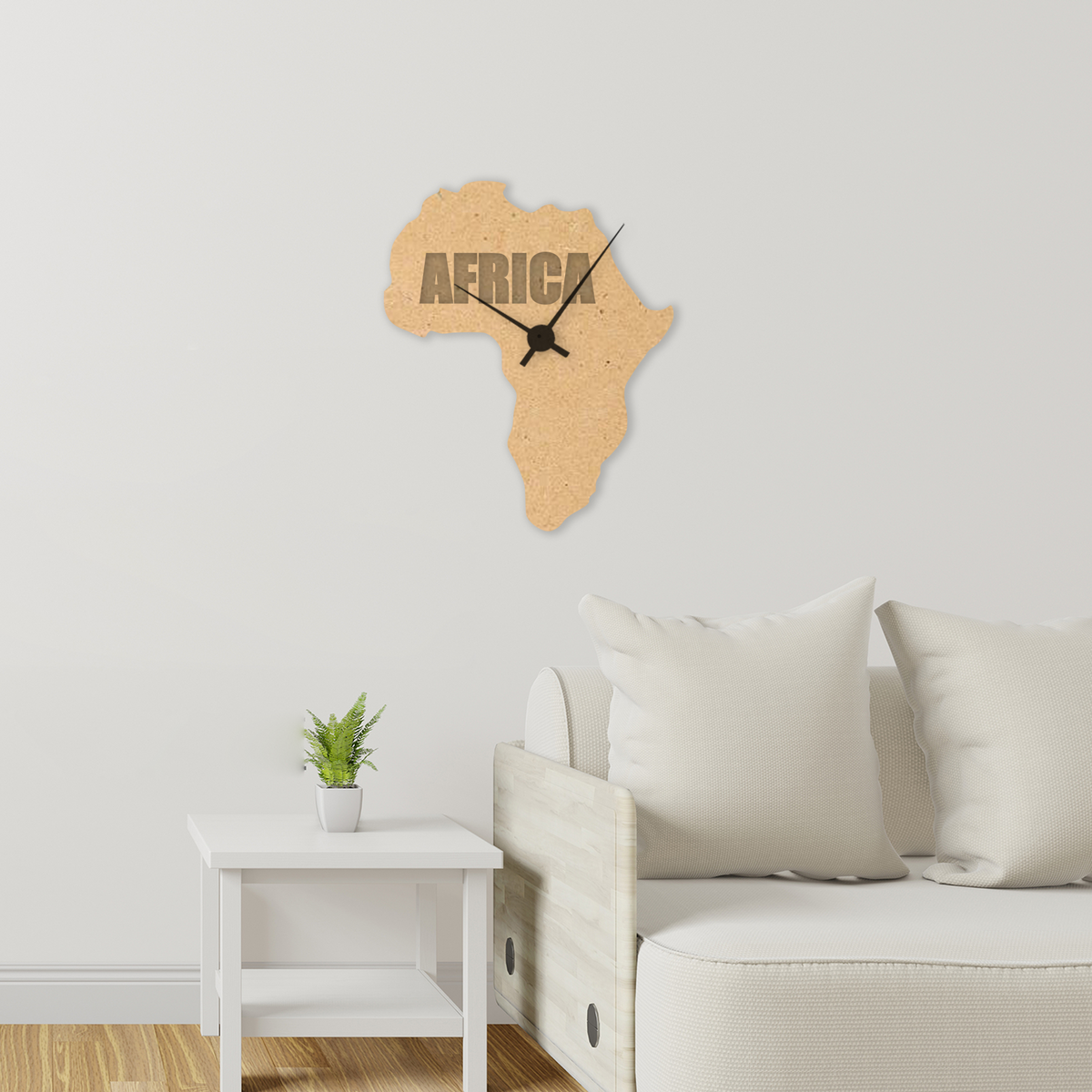Africa Silhouette - Wall Clock - Slate & Rose