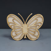 Pieridae Butterfly MDF Craft Shape - Slate & Rose