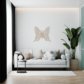 Geometric Butterfly Wall Decor - Slate & Rose