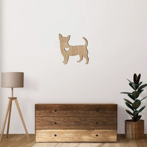 Dog Wall Art - Chihuahua - Slate & Rose