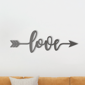 Love Arrow Wall Art - Slate & Rose