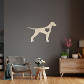 Dog Wall Art - Dalmatian - Slate & Rose