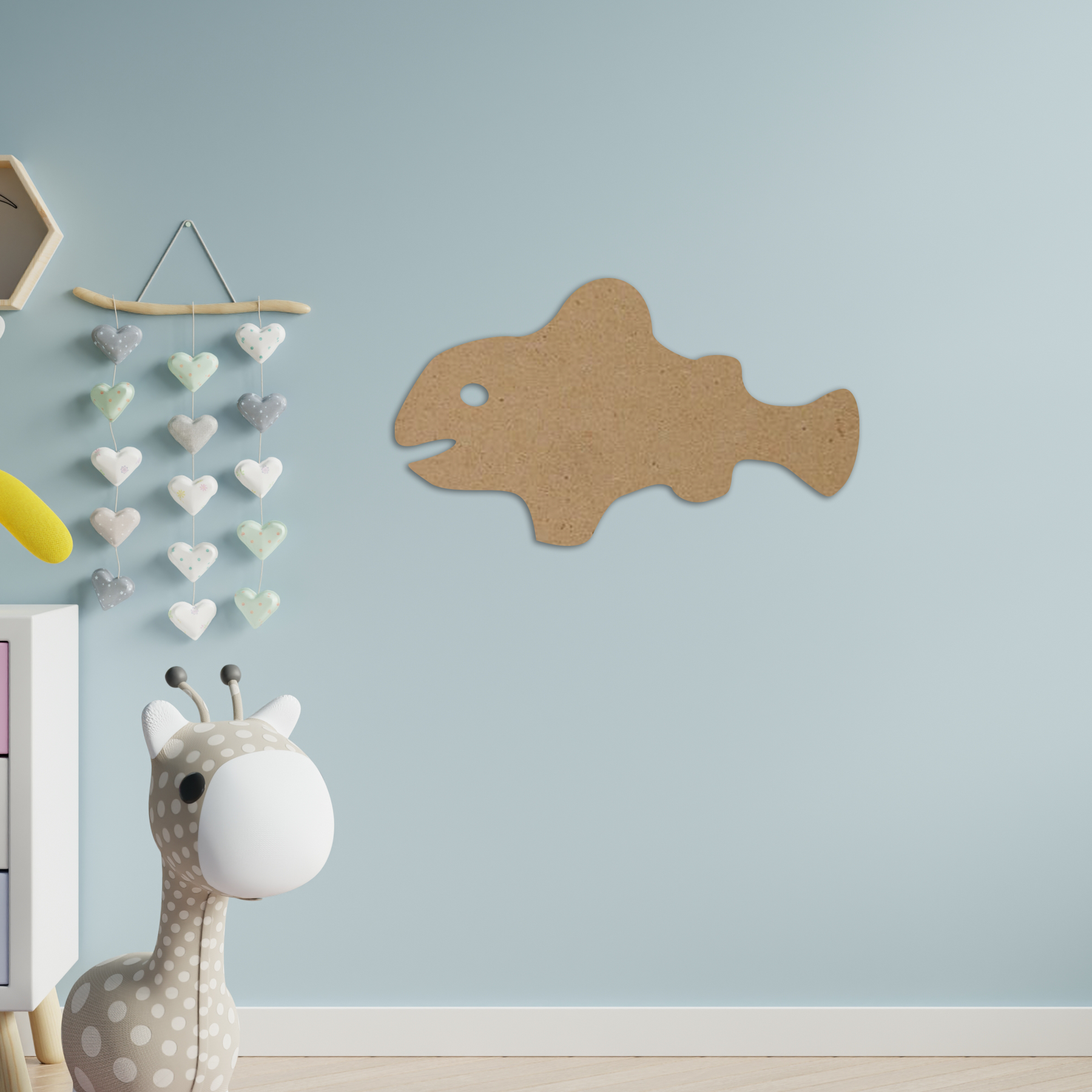 Fish Baby Wall Art - Slate & Rose