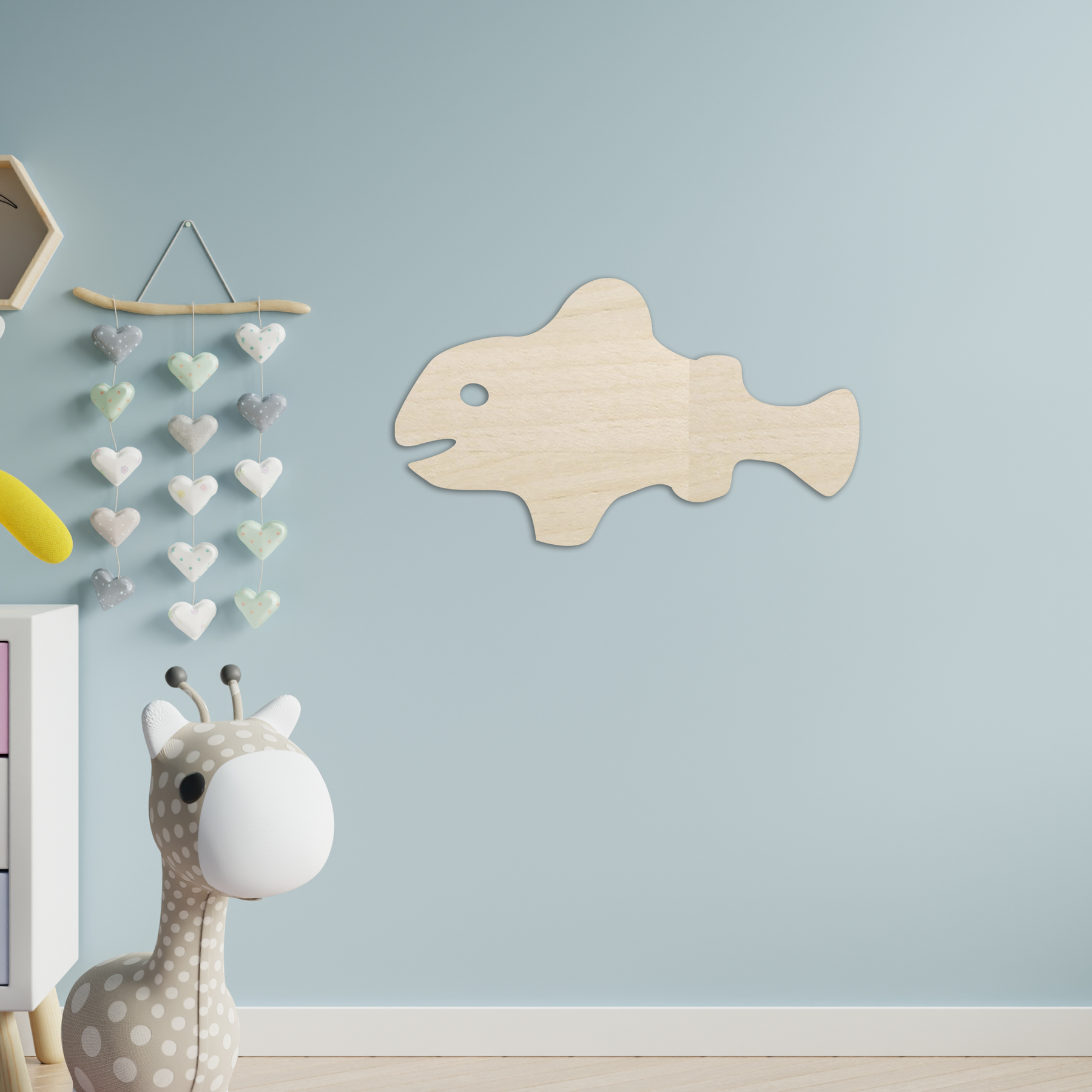 Fish Baby Wall Art - Slate & Rose