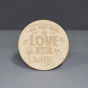 Coaster - Wine Quotes 3 Pack - Slate & Rose