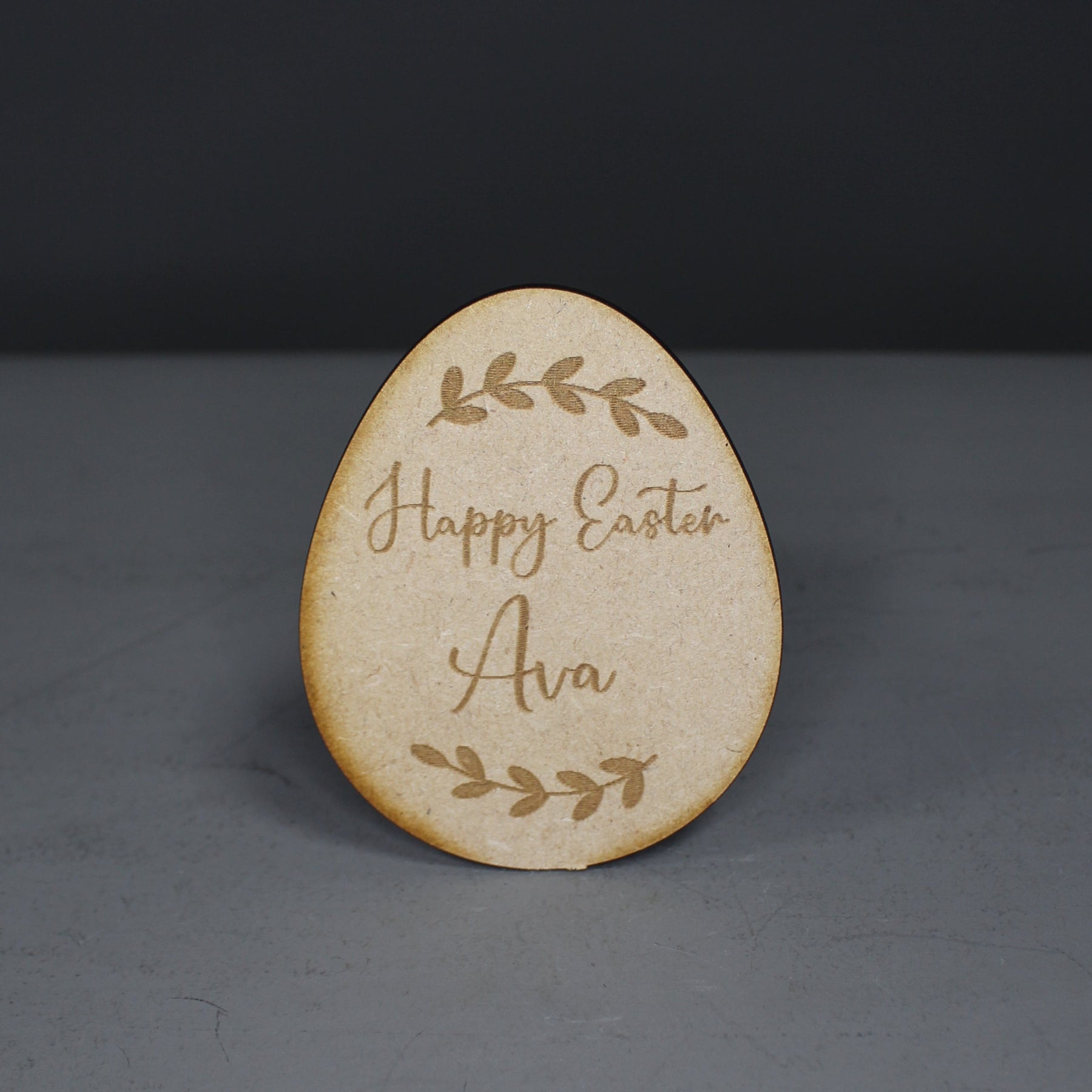 Personalised Happy Easter Egg - Slate & Rose