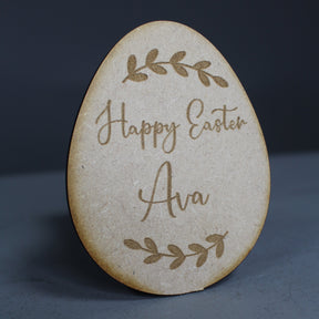 Personalised Happy Easter Egg - Slate & Rose