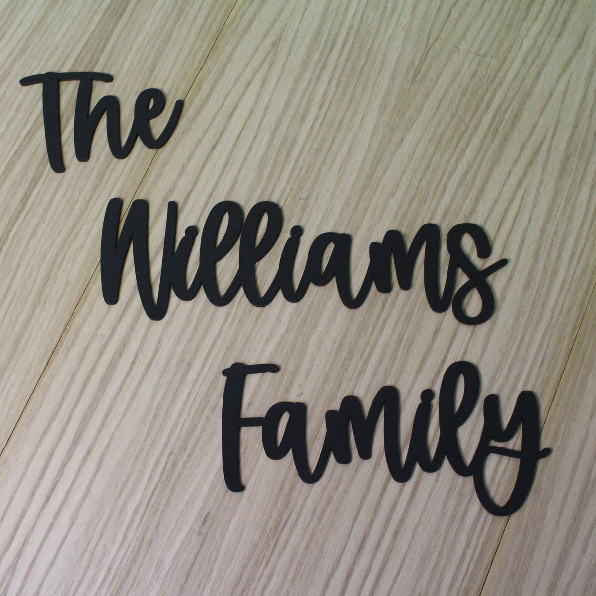 The Personalised Family Word Wall Art - Slate & Rose