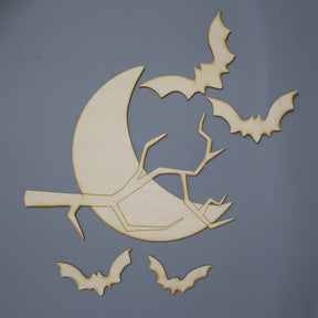 Halloween Nighttime Bats Wall Decor - Slate & Rose
