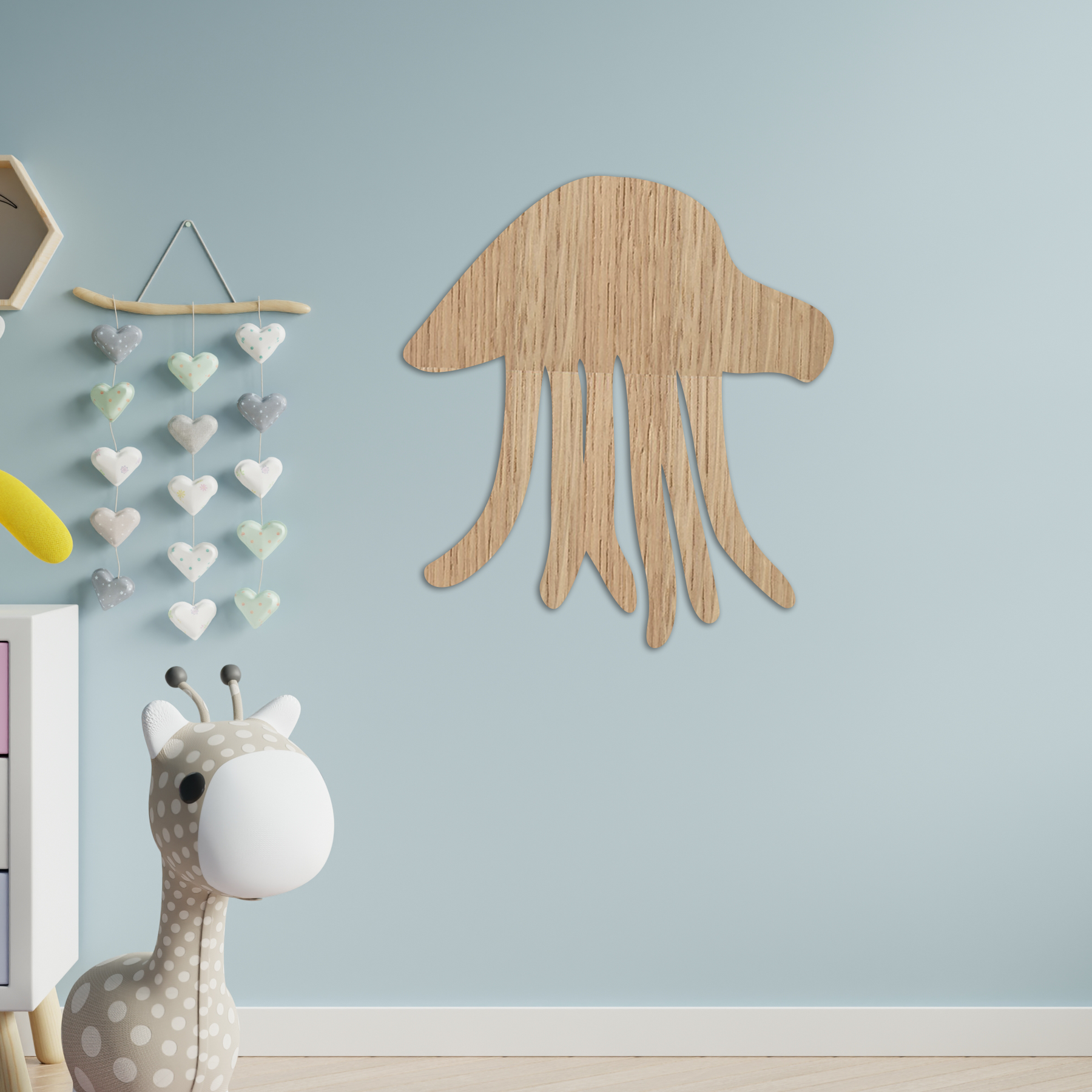 Jellyfish Baby Wall Art - Slate & Rose