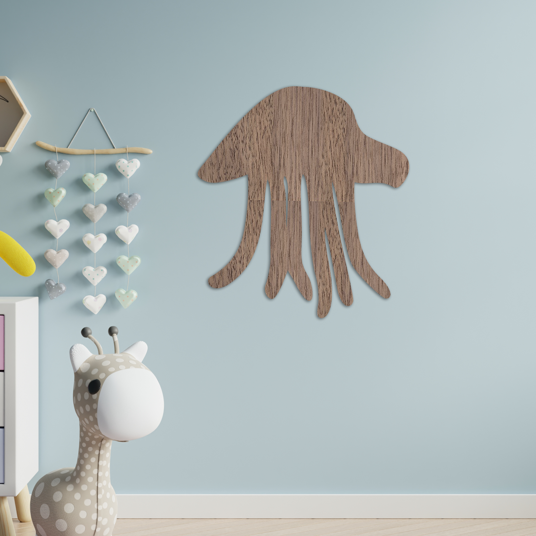 Jellyfish Baby Wall Art - Slate & Rose