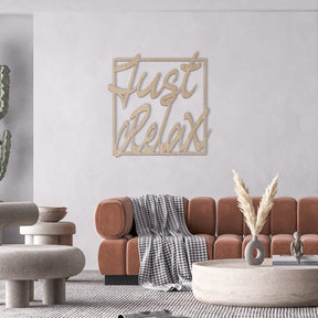 Just Relax Wall Art - Slate & Rose