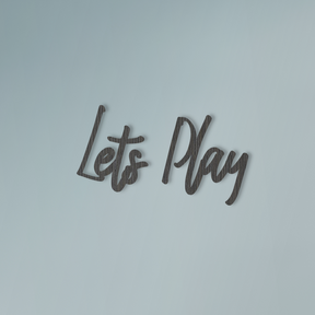 Lets Play Wall Art - Slate & Rose