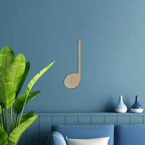 Music Note Wall Art - Quarter Note - Slate & Rose