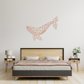 Geometric Whale Wall Decor - Slate & Rose