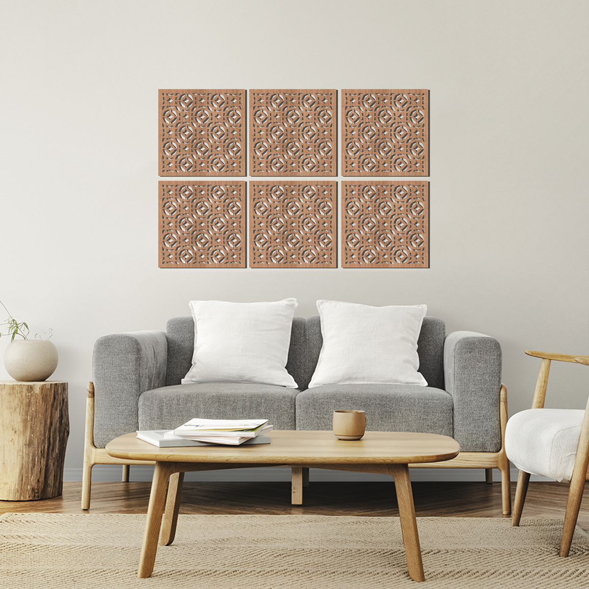 Decorative Wall Panels - Mosaic - Slate & Rose