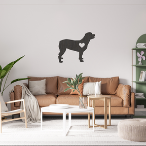 Dog Wall Art - Rottweiler - Slate & Rose