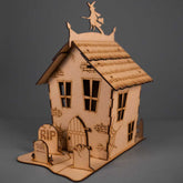 Halloween Haunted House Engraved DIY Craft Kit - Slate & Rose