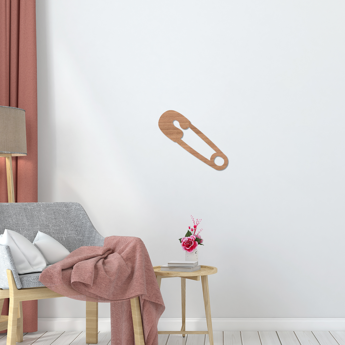 Wall best sale safety pin