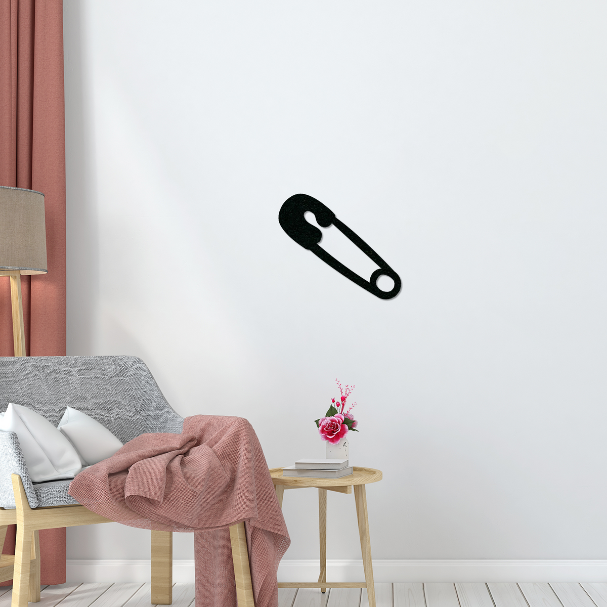 Wall shop safety pin