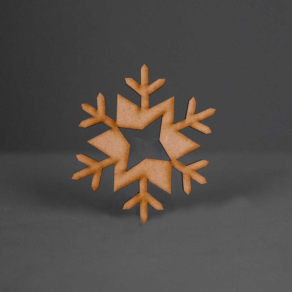 Snowflake Craft Shapes - Slate & Rose