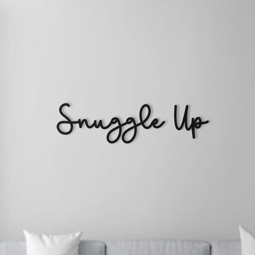 Snuggle Up Wall Art - Slate & Rose