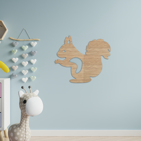 Squirrel Baby Wall Art - Slate & Rose