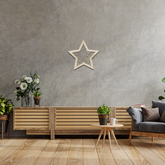 Star With Leaves Wall Art - Slate & Rose
