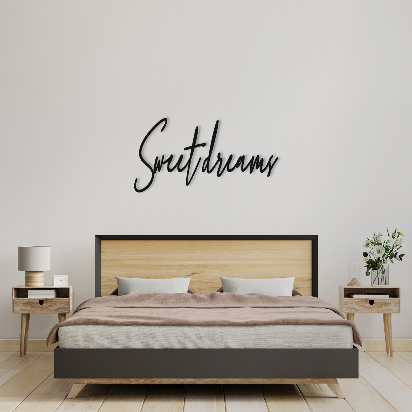 Sweetdreams Wall Art - Slate & Rose
