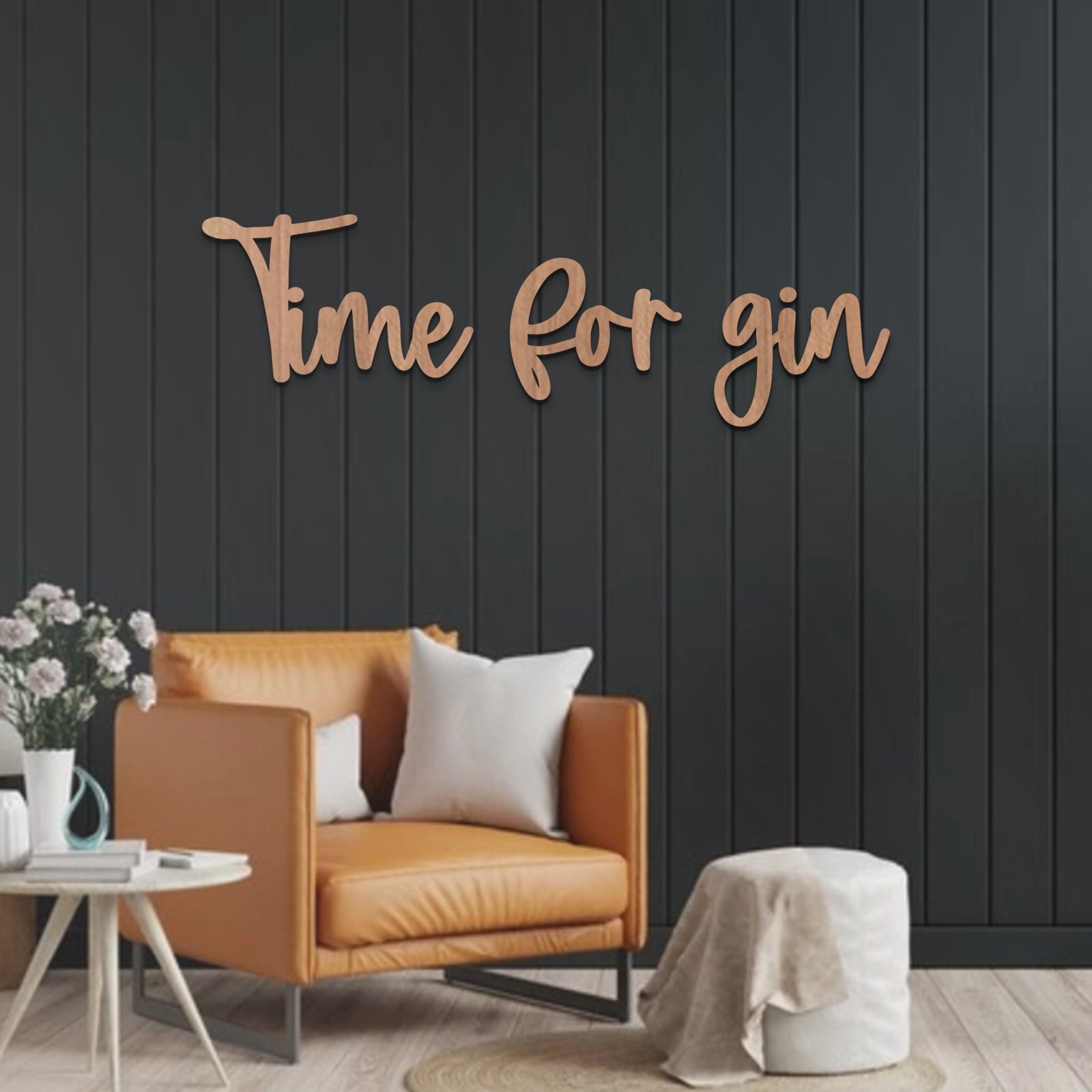 Time For Gin Wall Art - Slate & Rose