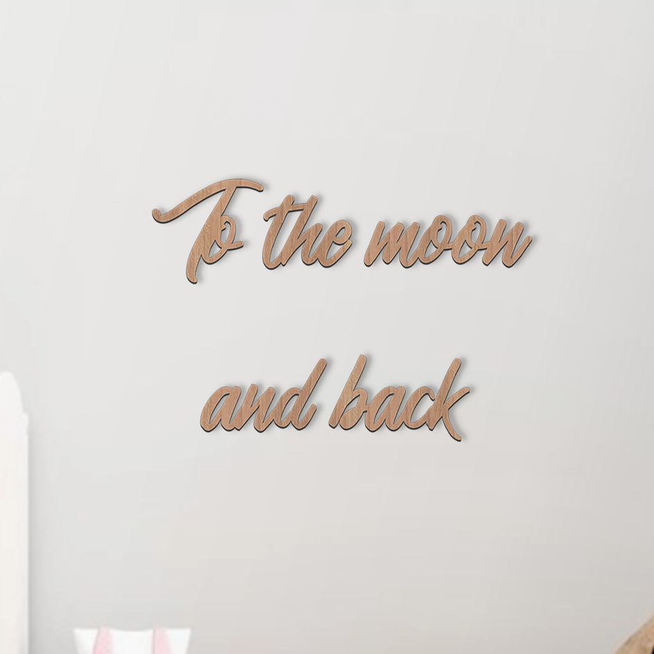 To The Moon And Back Wall Art - Slate & Rose