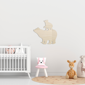 Bear Baby Wall Art - Slate & Rose