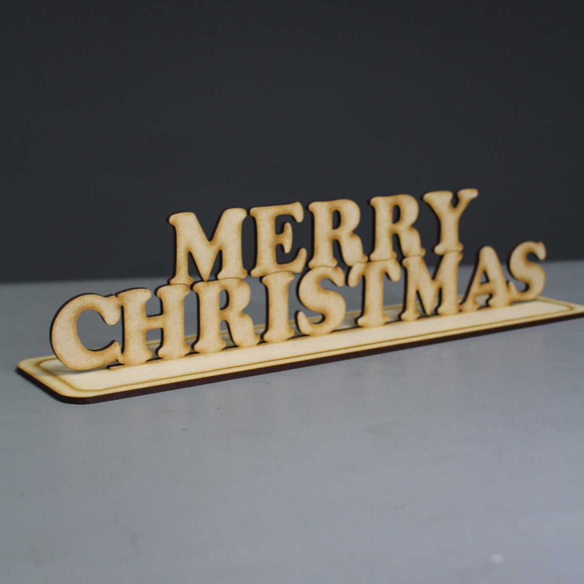 Copper Merry Christmas Sign - Slate & Rose