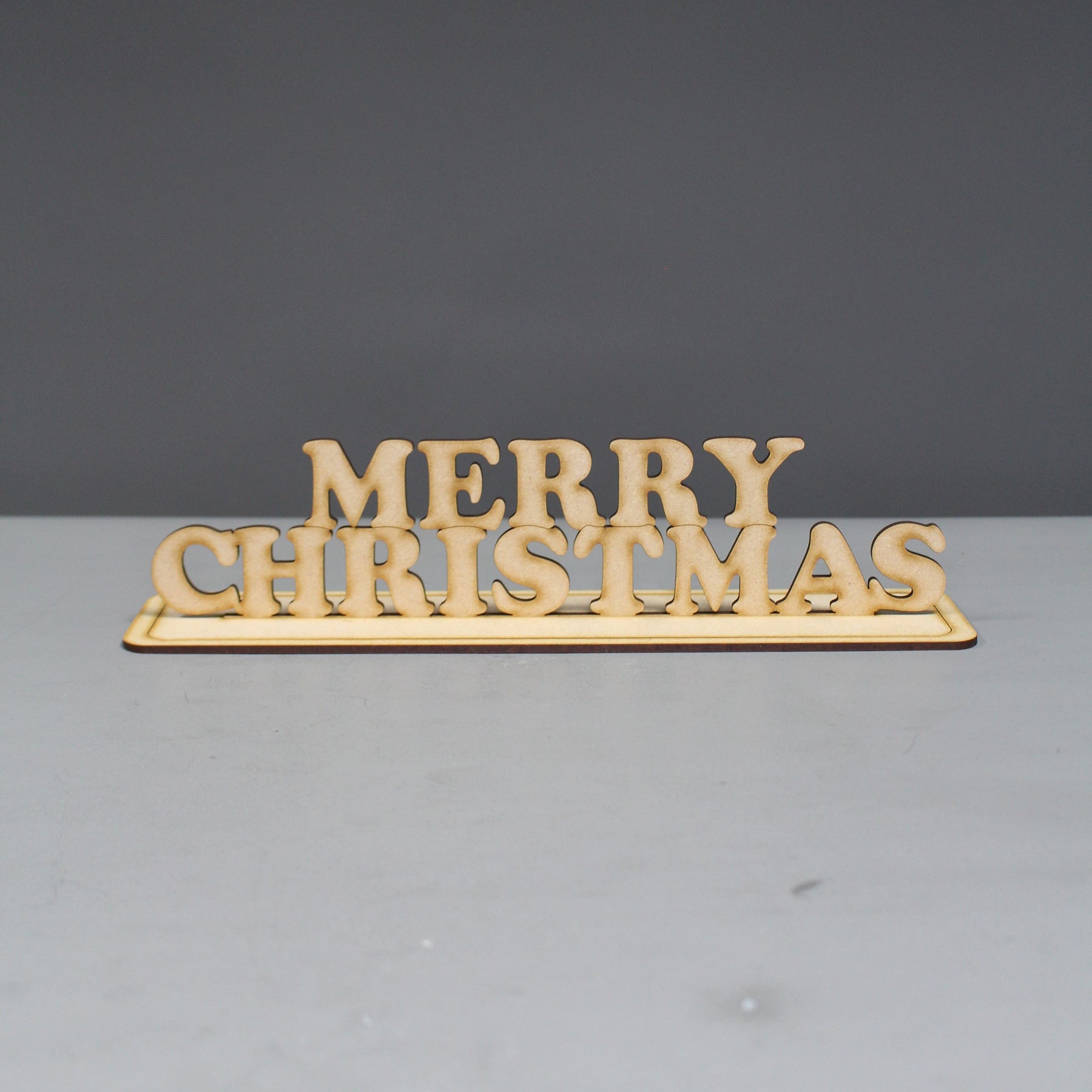 Copper Merry Christmas Sign - Slate & Rose