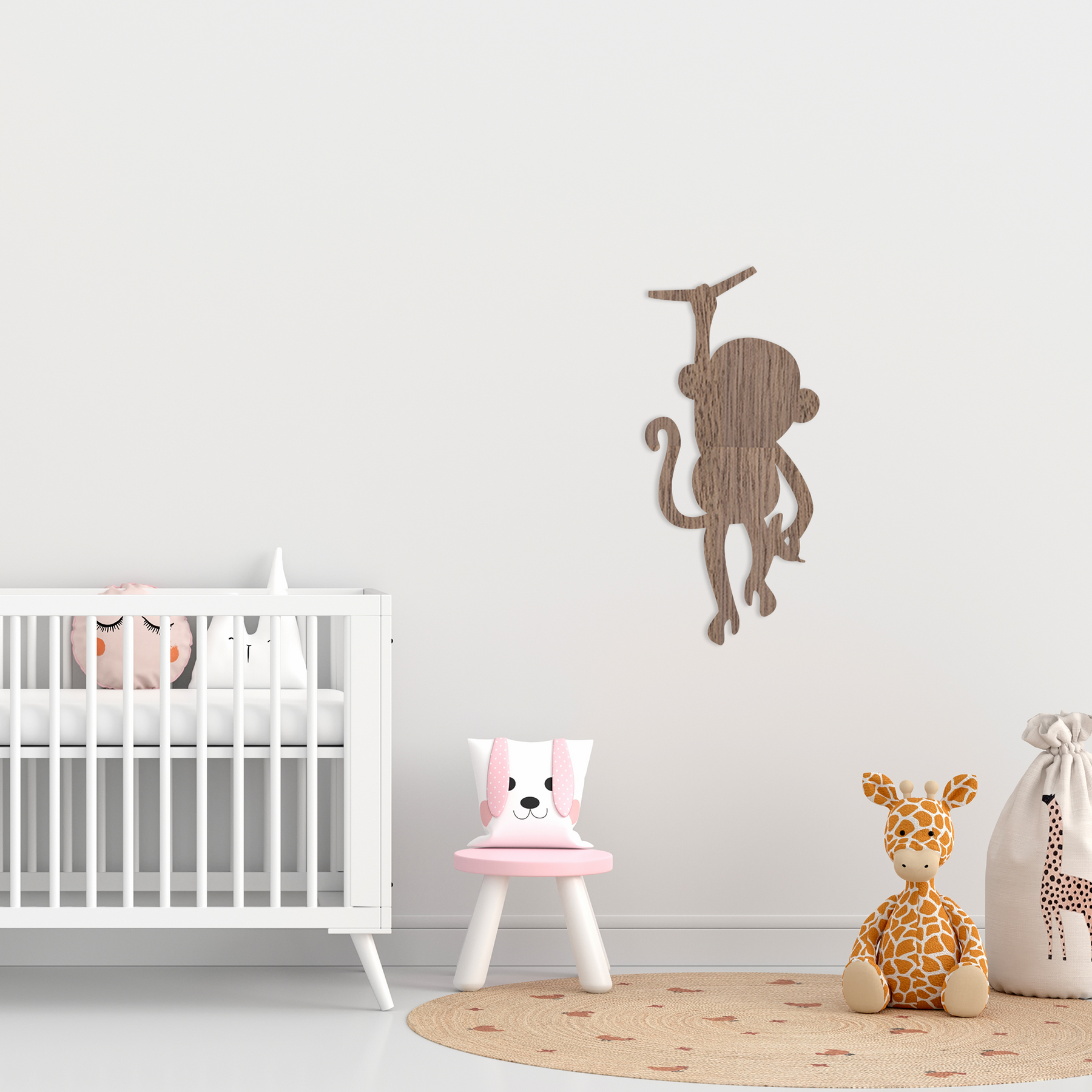 Monkey Baby Wall Art - Slate & Rose