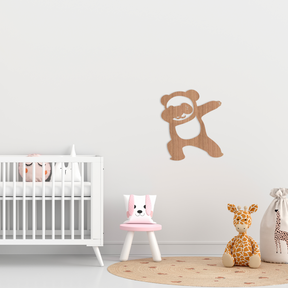 Panda Baby Wall Art - Slate & Rose