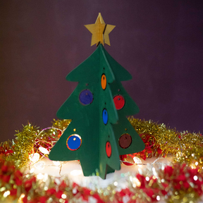 Christmas Tree Kit - With Hanging Ornament Decorations - Slate & Rose