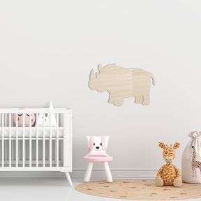 Rhino Baby Wall Art - Slate & Rose